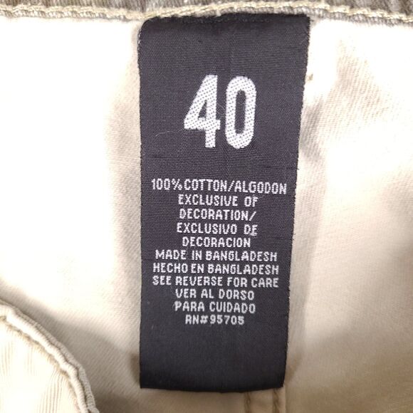 Iron Co Cargo Shorts‎ Mens 41 Beige Cotton Casual Workwear - Picture 4 of 16